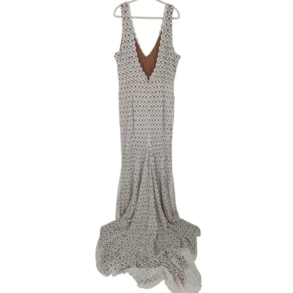 Daughters of Simone Anthropologie Lace Wedding Gown 4XL Boho Bridal - Picture 4 of 7